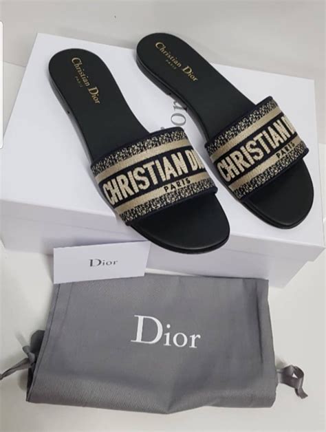 dior flat sandals flip flops|dior ladies sandals.